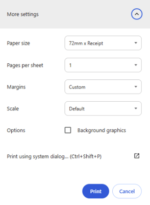 More Settings