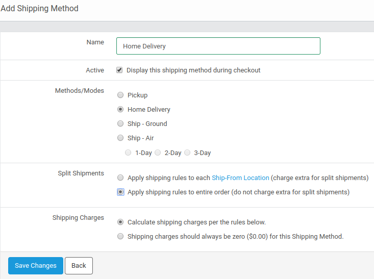 Home Delivery Setup Guide