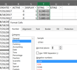 format cell-1
