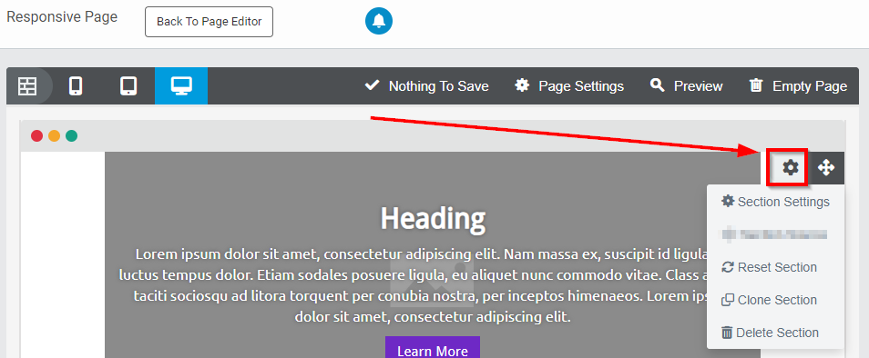 Page Editor - Build/Edit a Responsive Page